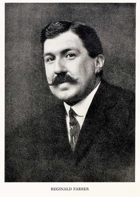 Printed portrait of plant collector Reginald Farrer (1880-1920)